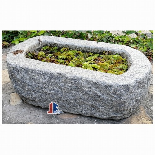 Antique stone water trough old stone planters