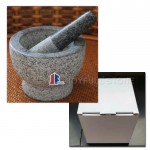 Kitchen tools granite mortar and pestle