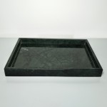 Home Decorative Modern Green Square Marble Serving Tray