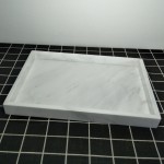 Decorative Square Black Marble Bathroom Tray Design for hotel