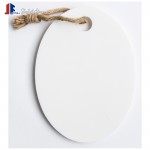 Beige marble cheese board oval shape