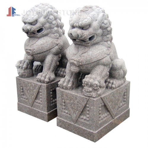 Chinese guardian lion granite and marble Imperial guardian lion