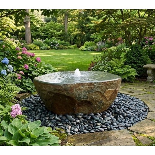 Large size boulder stone water fountains