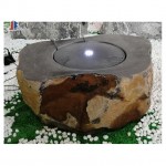 Natural stone basins boulder stone bowls fountains