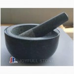 Kitchen Black Marble Pestle and Mortar sets