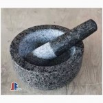 Dark Grey Granite Stone Mortar and Pestle set