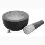 Dark Grey Granite Stone Mortar and Pestle set