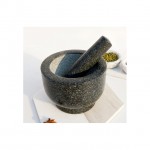Polished Granite Pestle & Mortar for Herbs and Dry spices