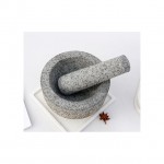 Dark Grey Granite Stone Mortar and Pestle set