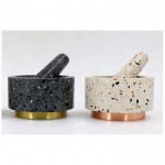 Terrazzo Stone Mortar & Pestle Sets