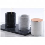 Multi-functional Scandinavia marble jar with lid marble home decor