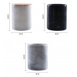 Multi-functional Scandinavia marble jar with lid marble home decor