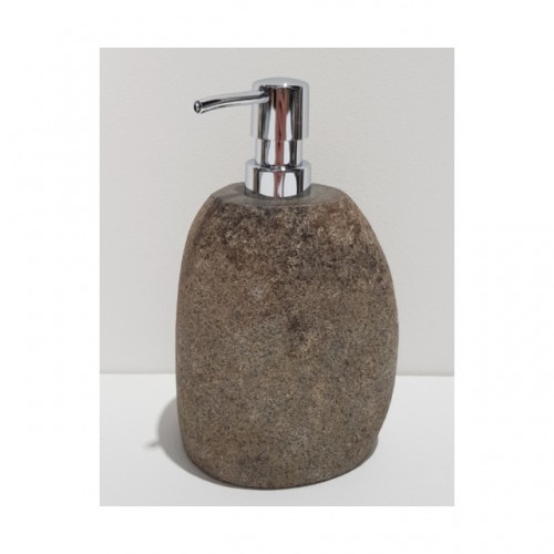 Decorative river stone soap dispenser river stone home decor