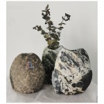 Jarrón de macetero de piedra natural pequeño para interiores 