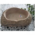 Natural River Stone Flower Bowl