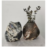 Естественная красочная каменная ваза для сада