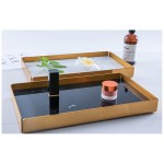 Home Decorative Modern Green Square Marble Serving Tray