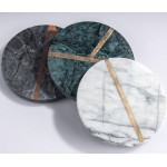 Home Decorative Modern Green Square Marble Serving Tray