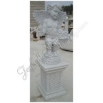 KC-963, Garden Angel Statue With Pedestal