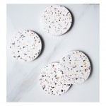 Decorative Terrazzo Stone Coasters for Home Decoration