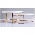 Home Décor Marble Cake Stand Rack with metal frame