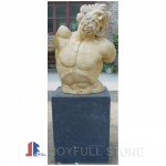 Laocoon marble sculpture with pedestal