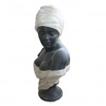 African black woman bust statue sculpture