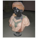 KB-057, Hombre africano negro estatua busto escultura 