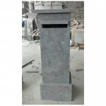 Decorative Bluestone mailbox and blue stone post box