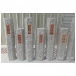 Granite stone post path pillar lanterns