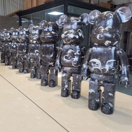 Trendy Indoor Decoration Bearbrick Marble Statue