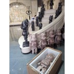 Escultura popular de mármol de la estatuilla de Bearbrick de la historieta moderna