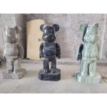 Escultura de oso de mármol de lujo único moderno Bearbrick 