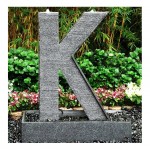 Landscaping Stone Letter Water Feature with Led light