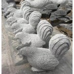 KZ-392, Par de esculturas de patos de piedra tallada