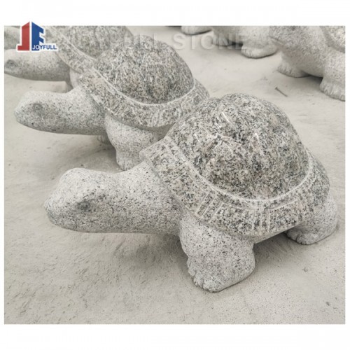 KZ-397-2,Little Solid Granite Stone Tortoise Statue