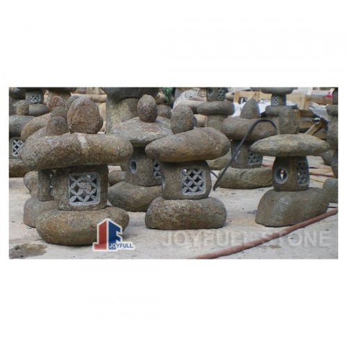 Boulder stone lanterns