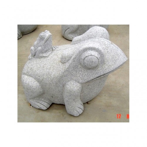 KZ-341,Garden Decor Stone Mother and Child Frog Statue 