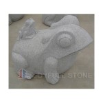 KZ-343,Outdoor Stone Carved Frog Sculpture