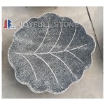 GBB-035-1，Carved Stone Leaf Bird Bath