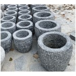 Limestone blue stone trough planters flower pot