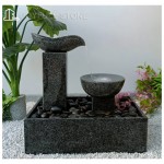 Fuente de cuenco de piedra de granito para jardín