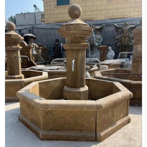 Old Stone Look Natural Stone Garden Fountains