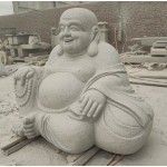 Customized Grey Granite Happy Buddha