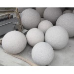 Bush-Hammered Granite Spheres Timeless Landscaping