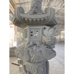 Customized Dragon Lantern Fountain Sculpture with Pool Surround