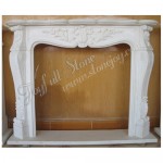 FG-044, White Marble Fireplace