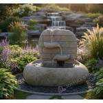 GFN-047, Natural Granite Boulder Fountain