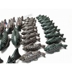 Polished Granite Koi Fish Sculptures