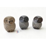 Lovely Granite Owl Sculptures